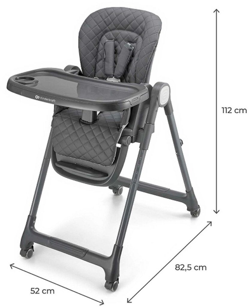 Kinderkraft TULO 3in1 barošanas krēsliņš bērniem krāsa Grey