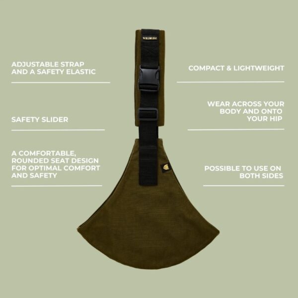 Autokreslini.lv | MAIN bērnu pārnēsāšanas soma krāsa Army green bilde #3