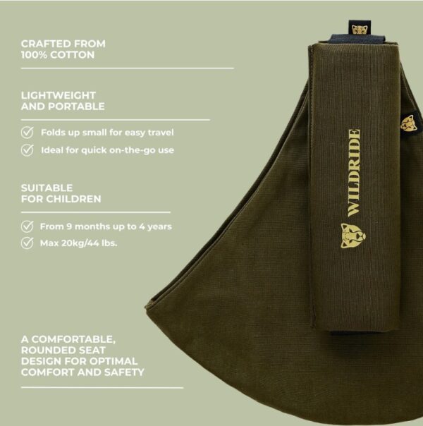 Autokreslini.lv | MAIN bērnu pārnēsāšanas soma krāsa Army green bilde #5