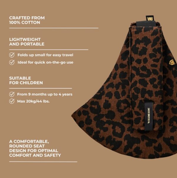 Autokreslini.lv | PRINT bērnu pārnēsāšanas soma krāsa Brown leopard bilde #5