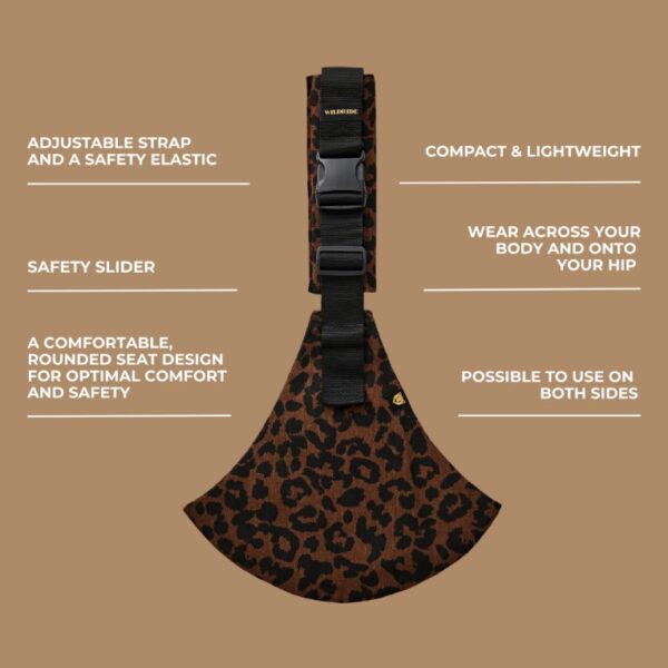 Autokreslini.lv | PRINT bērnu pārnēsāšanas soma krāsa Brown leopard bilde #7