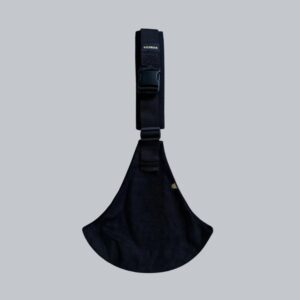 WILDRIDE LINEN bērnu pārnēsāšanas soma krāsa Black