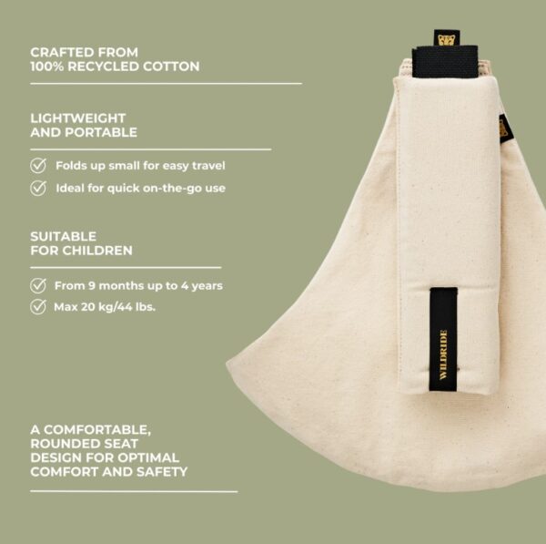 Autokreslini.lv | ECO bērnu pārnēsāšanas soma krāsa Eco carrier off-white bilde #5