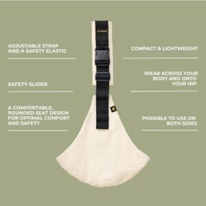 WILDRIDE ECO bērnu pārnēsāšanas soma krāsa Eco carrier off-white
