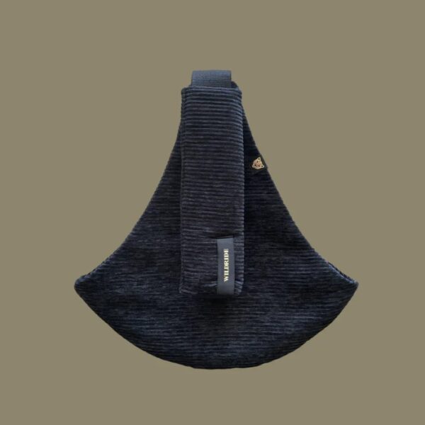 Autokreslini.lv | RIB CORDUROY bērnu pārnēsāšanas soma krāsa Black rib bilde #1
