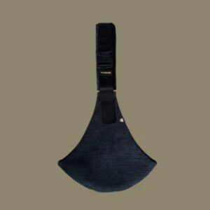 WILDRIDE RIB CORDUROY bērnu pārnēsāšanas soma krāsa Black rib