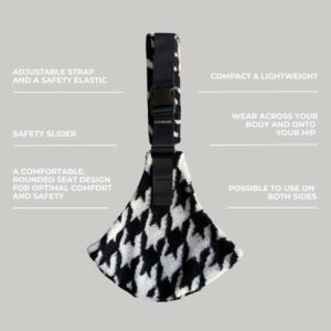 WILDRIDE WINTER bērnu pārnēsāšanas soma krāsa Teddy houndstooth