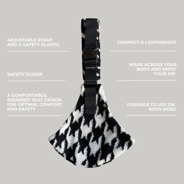 Autokreslini.lv | WINTER bērnu pārnēsāšanas soma krāsa Teddy houndstooth bilde #7
