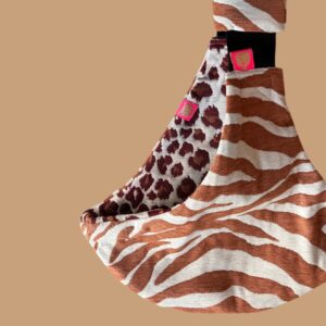 WILDRIDE EXCLUSIVES bērnu pārnēsāšanas soma krāsa Zillion Zebra