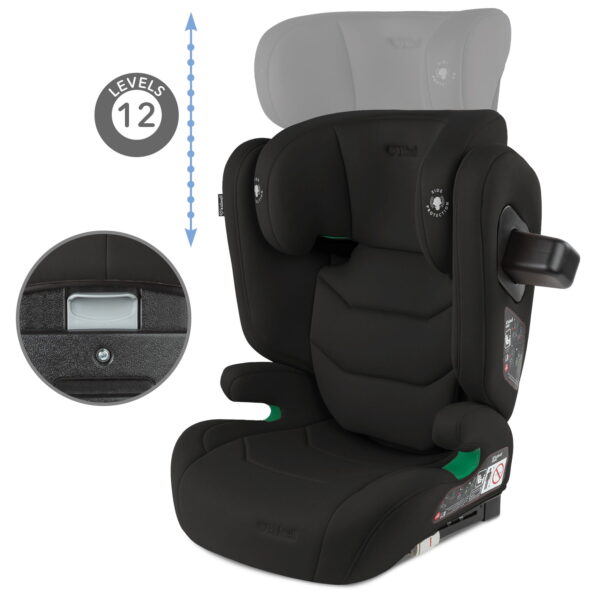 Autokreslini.lv | TENDO Isofix autokrēsliņš bērniem 100-150cm krāsa Black bilde #15