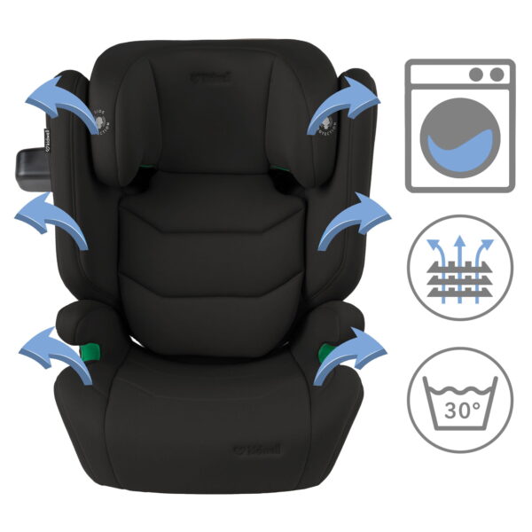 Autokreslini.lv | TENDO Isofix autokrēsliņš bērniem 100-150cm krāsa Black bilde #11