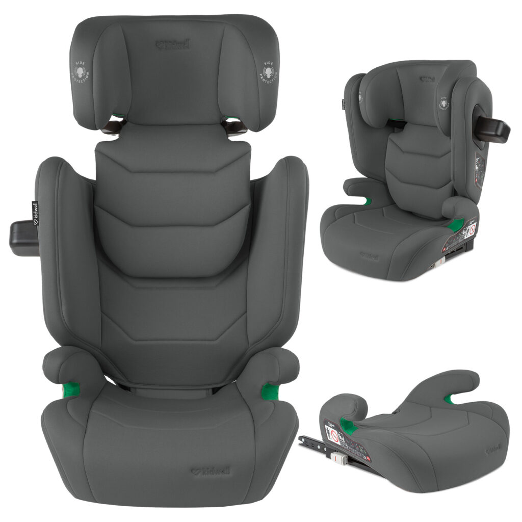 Kidwell TENDO Isofix autokrēsliņš bērniem 100-150cm krāsa Grey