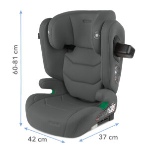Kidwell TENDO Isofix autokrēsliņš bērniem 100-150cm krāsa Grey