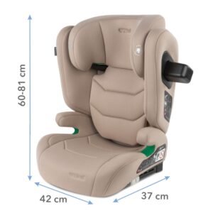 Kidwell TENDO Isofix autokrēsliņš bērniem 100-150cm krāsa Beige