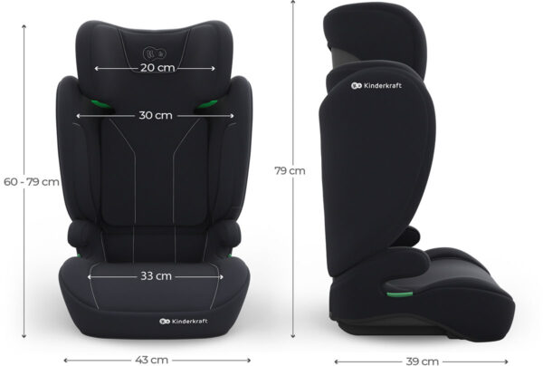 Autokreslini.lv | I-Spark 2 PLUS autokrēsliņš bērniem 100-150cm krāsa Black bilde #11