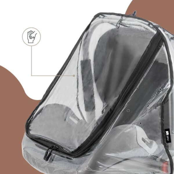 Autokreslini.lv | Car Seat Rain Cover mazuļu autokrēsliņu universāla lietus plēve bilde #5