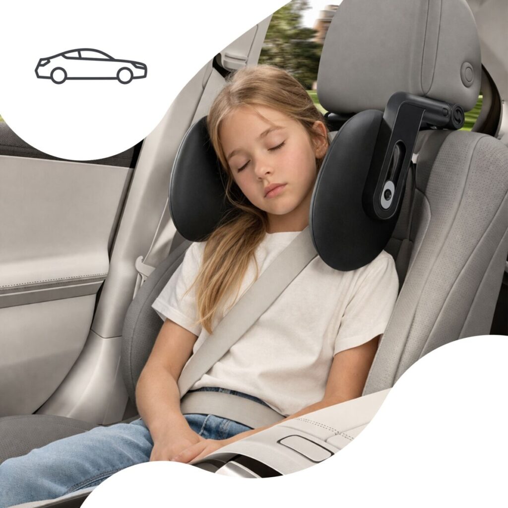 Sipo Adjustable Memory Foam Car Headrest galvas balsts automašīnā