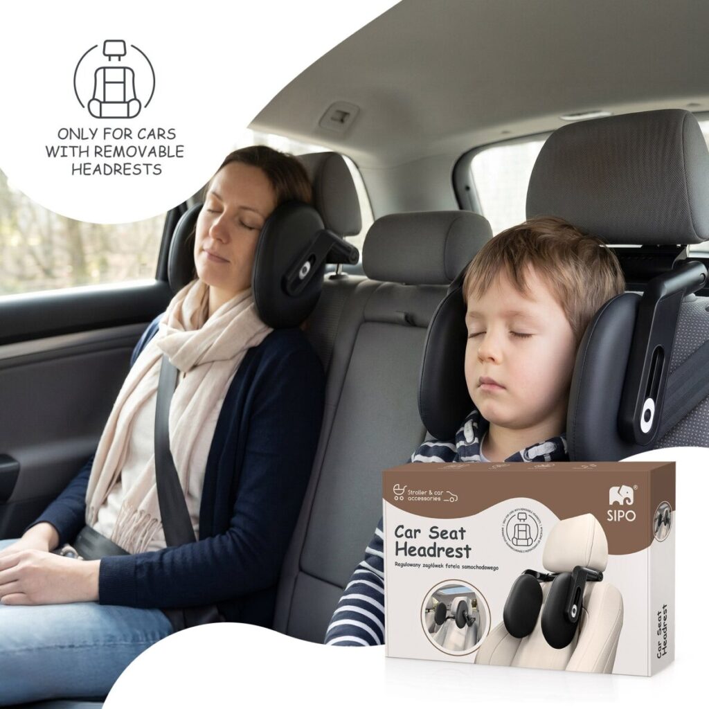 Sipo Adjustable Memory Foam Car Headrest galvas balsts automašīnā