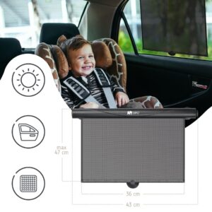 Sipo Car Roller Sunshade automašīnas logu saulessargs 2gab.