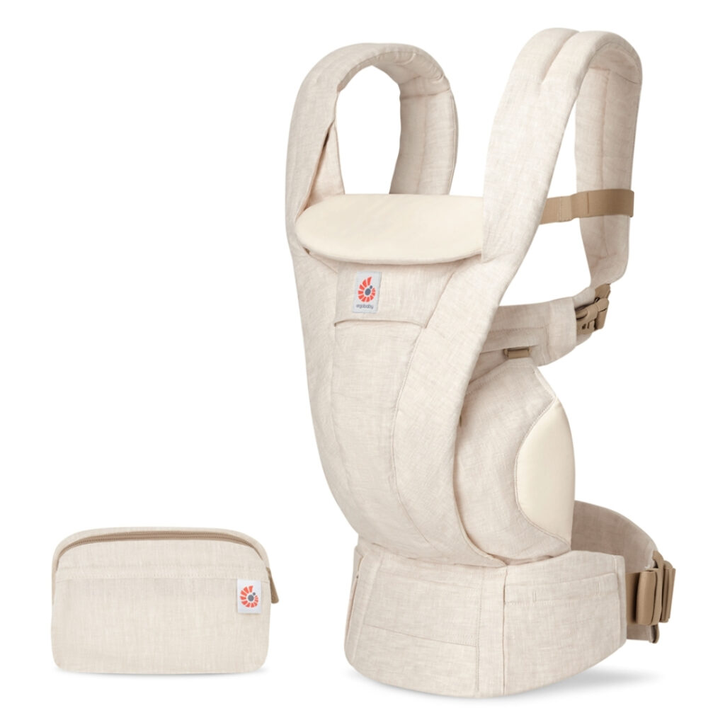 ERGOBABY Omni Deluxe Linen mazuļu ergosoma/ķengursoma krāsa Natural Linen
