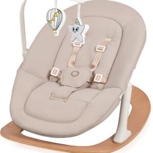 Lionelo CELIA set barošanas krēsla komplekts bērniem krāsa WHITE NATURAL WOOD