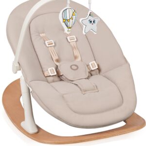 Lionelo CELIA set barošanas krēsla komplekts bērniem krāsa WHITE NATURAL WOOD