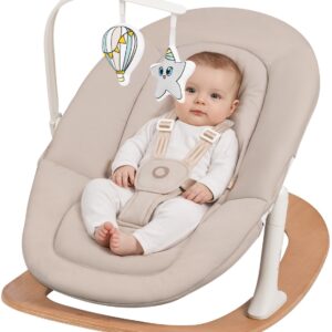 Lionelo CELIA set barošanas krēsla komplekts bērniem krāsa WHITE NATURAL WOOD