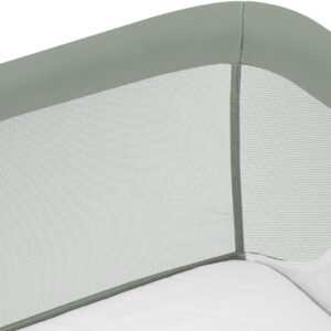 Lionelo LEONIE PLUS mazuļu gultiņa ar šūpošanās funkciju krāsa GREEN SAGE