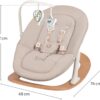 Lionelo CELIA set barošanas krēsla komplekts bērniem krāsa WHITE NATURAL WOOD