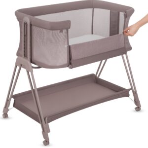 Lionelo LUNA mazuļu gultiņa krāsa BEIGE TAUPE