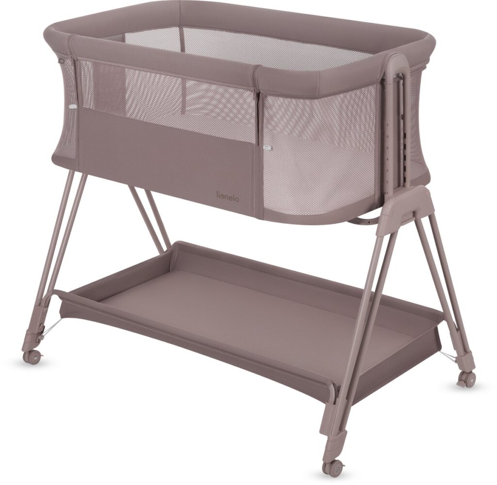 Lionelo LUNA mazuļu gultiņa krāsa BEIGE TAUPE