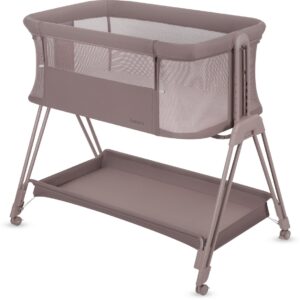 Lionelo LUNA mazuļu gultiņa krāsa BEIGE TAUPE