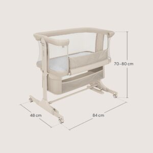 Lionelo JODIE mazuļu gultiņa krāsa BEIGE CREAM