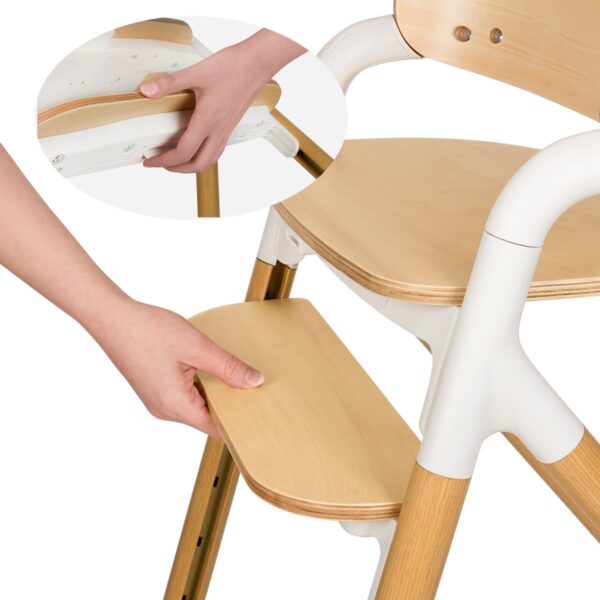 Autokreslini.lv | CELIA set barošanas krēsla komplekts bērniem krāsa WHITE NATURAL WOOD bilde #33
