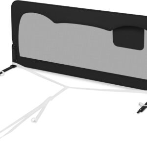 Lionelo HANNA gultas malas aizsargs bērniem krāsa BLACK ONYX
