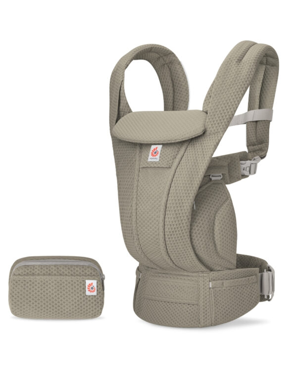Autokreslini.lv | Omni Deluxe Mesh mazuļu ergosoma/ķengursoma krāsa Soft Olive bilde #3