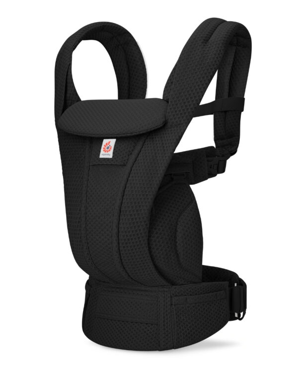 Autokreslini.lv | Omni Deluxe Mesh mazuļu ergosoma/ķengursoma krāsa Onyx Black bilde #7