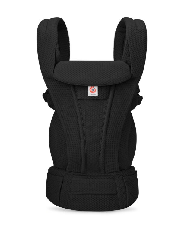 Autokreslini.lv | Omni Deluxe Mesh mazuļu ergosoma/ķengursoma krāsa Onyx Black bilde #1