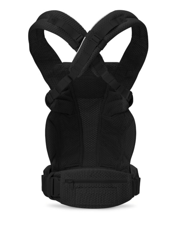Autokreslini.lv | Omni Deluxe Mesh mazuļu ergosoma/ķengursoma krāsa Onyx Black bilde #11