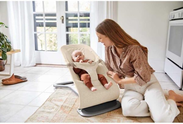 ERGOBABY Evolve Knit 3in1 šūpuļkrēsls mazuļiem krāsa Cream