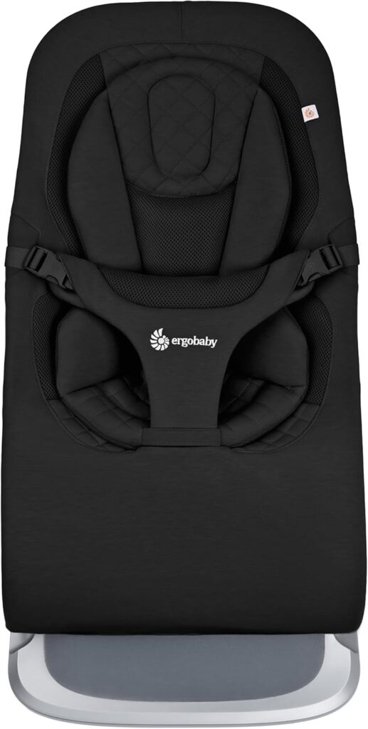 ERGOBABY Evolve Knit 3in1 šūpuļkrēsls mazuļiem krāsa Onyx Black