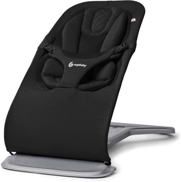 ERGOBABY Evolve Knit 3in1 šūpuļkrēsls mazuļiem krāsa Onyx Black