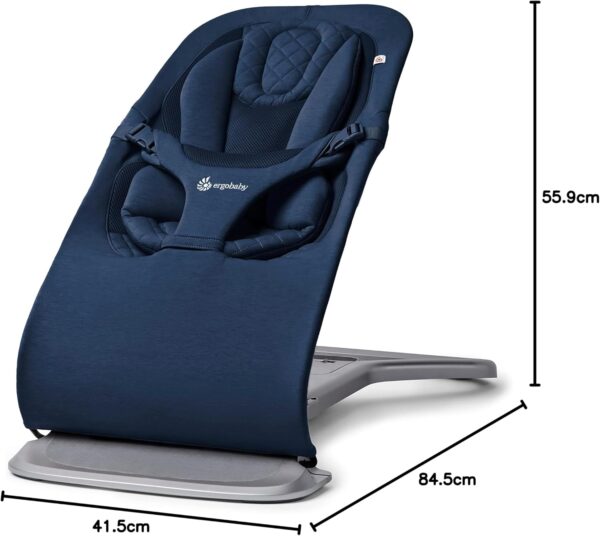 ERGOBABY Evolve Knit 3in1 šūpuļkrēsls mazuļiem krāsa Midnight Blue
