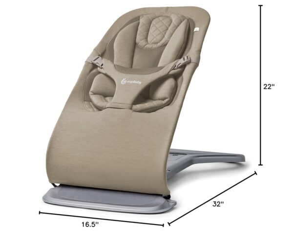 ERGOBABY Evolve Knit 3in1 šūpuļkrēsls mazuļiem krāsa Soft Olive