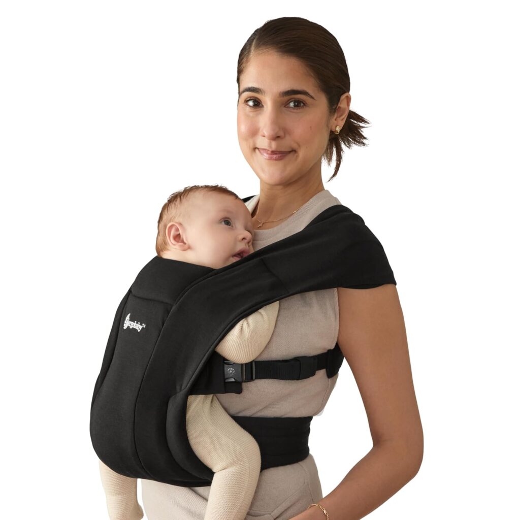 ERGOBABY Embrace mazuļu ergosoma/ķengursoma krāsa Pure Black