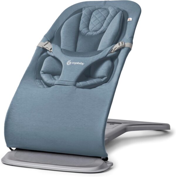 ERGOBABY Evolve Knit 3in1 šūpuļkrēsls mazuļiem krāsa Oxford Blue