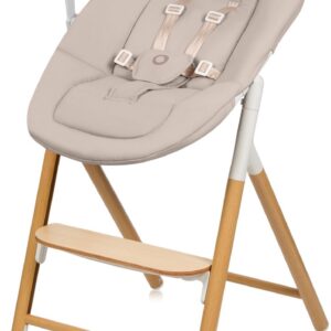 Lionelo CELIA set barošanas krēsla komplekts bērniem krāsa WHITE NATURAL WOOD