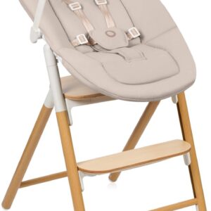 Lionelo CELIA set barošanas krēsla komplekts bērniem krāsa WHITE NATURAL WOOD