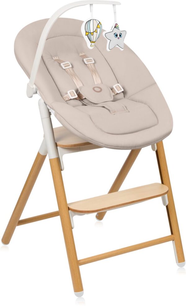 Autokreslini.lv | CELIA set barošanas krēsla komplekts bērniem krāsa WHITE NATURAL WOOD bilde #11