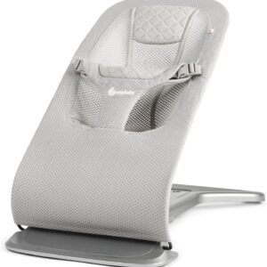 ERGOBABY Evolve Mesh 3in1 šūpuļkrēsls mazuļiem krāsa Light Grey